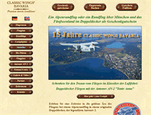 Tablet Screenshot of classicwings-bavaria.de